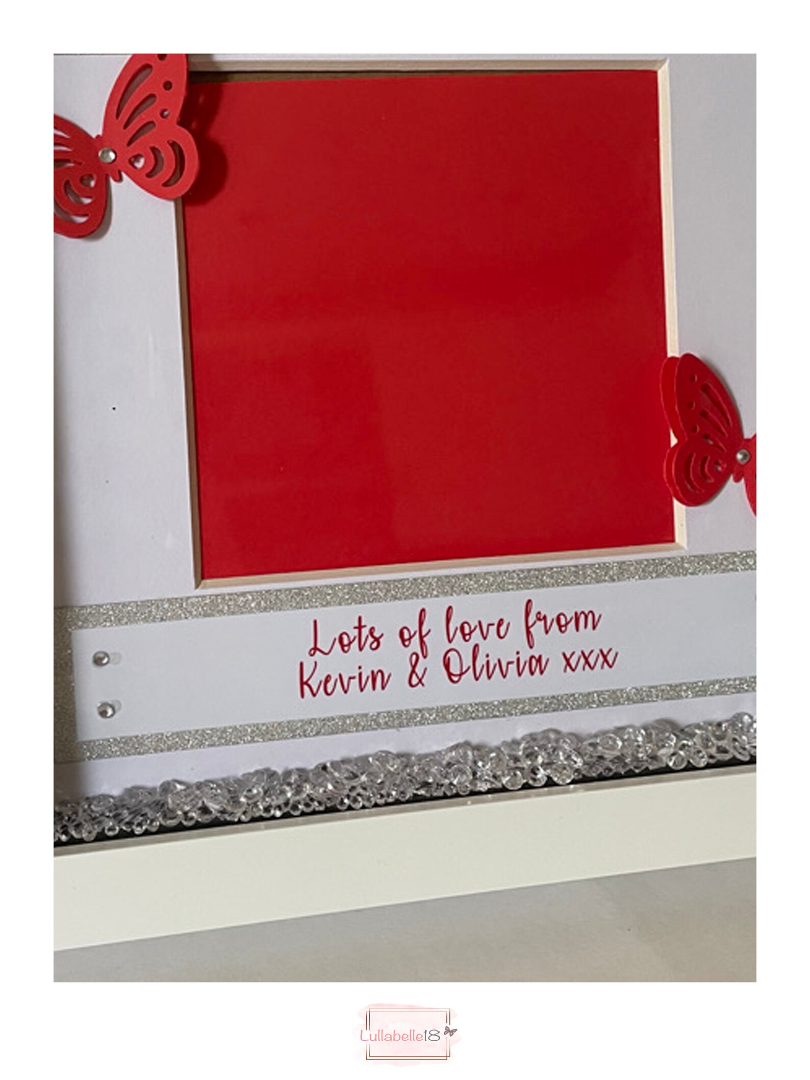 Ruby Wedding Photo Frame Ruby Wedding Gift Ruby Anniversary Etsy