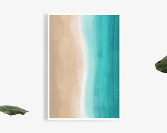 Coastal Beach Print · Watercolor Art · Ocean Print · Coastal Art · Instant Download · Printable Art·