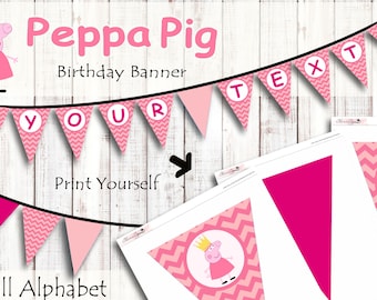 peppa pig printable etsy