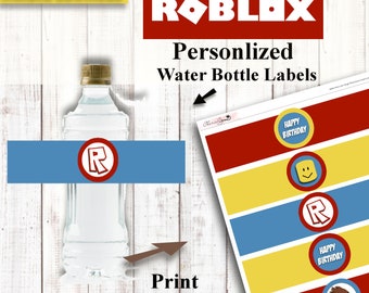 Roblox Birthday Roblox Cupcakes Roblox Party Printable Etsy - making prison food in roblox meep city roblox infinitube