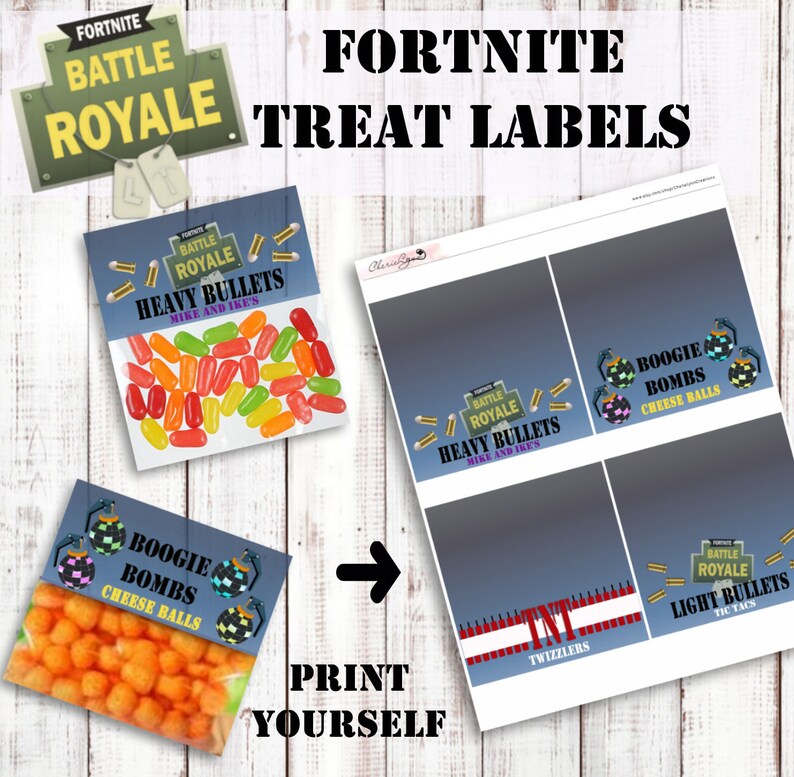 image 0 - etiquette fortnite a imprimer