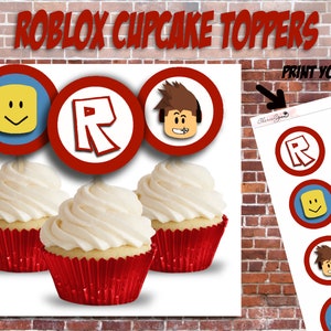12 Roblox Digital Tags Roblox Printable Roblox Pink Tags Etsy - free printable easy roblox cake