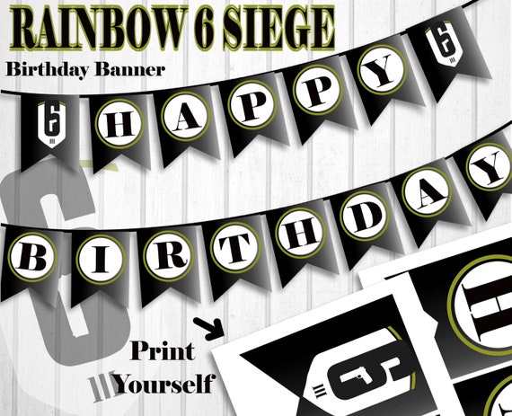 Rainbow 6 Siege Birthday Rainbow Six Siege Banner Rainbow 6 Siege Rainbow 6 Rainbow 6 Siege Party Rainbow Six Siege Party Rainbow Six Siege
