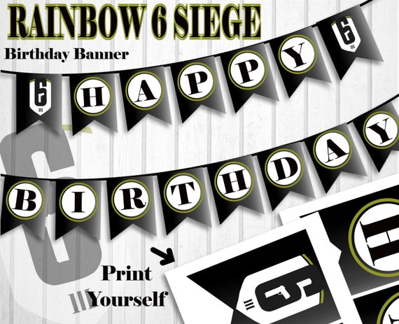 Rainbow 6 Siege Birthday Rainbow Six Siege Banner Rainbow 6 Siege Rainbow 6 Rainbow 6 Siege Party Rainbow Six Siege Party Rainbow Six Siege