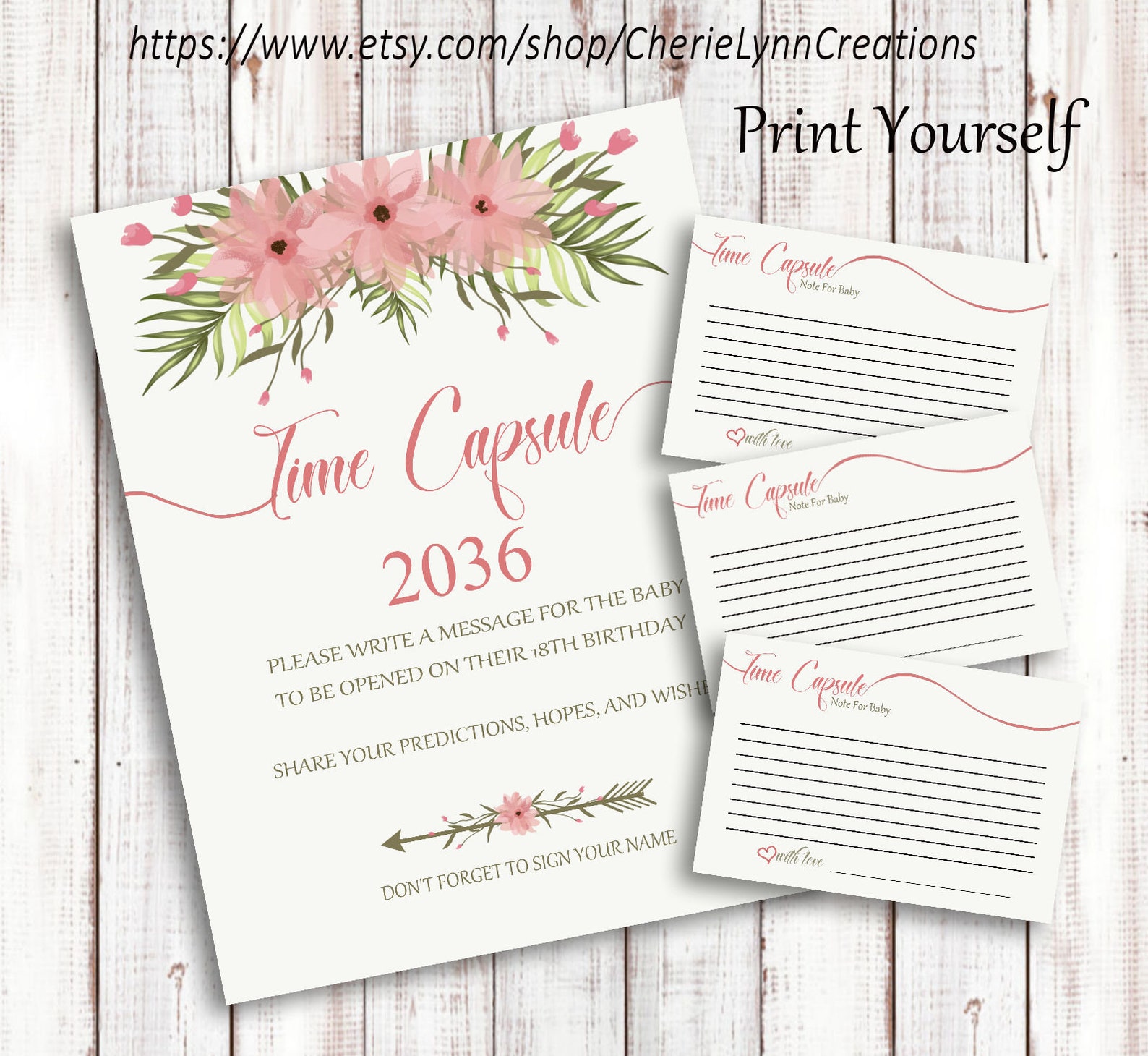 Boho Baby Shower Time Capsule Baby Shower Time Capsule Pink Etsy