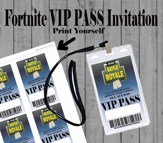 Compleanno Giocatore Decor Festa Di Compleanno Inviti Vip Pass Vip Pass Stampabile Download Istantaneo