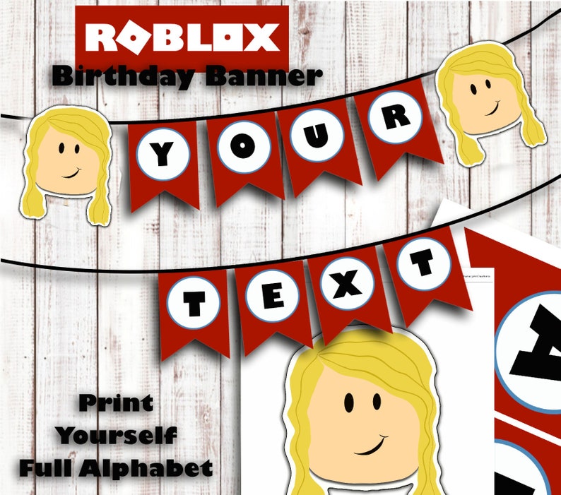 Banners Signs Roblox Birthday Roblox Cupcake Toppers Roblox Vip Pass Invite Roblox Banner Ultimate Girl Roblox Party Pack Paper Party Supplies - roblox premium reselling items