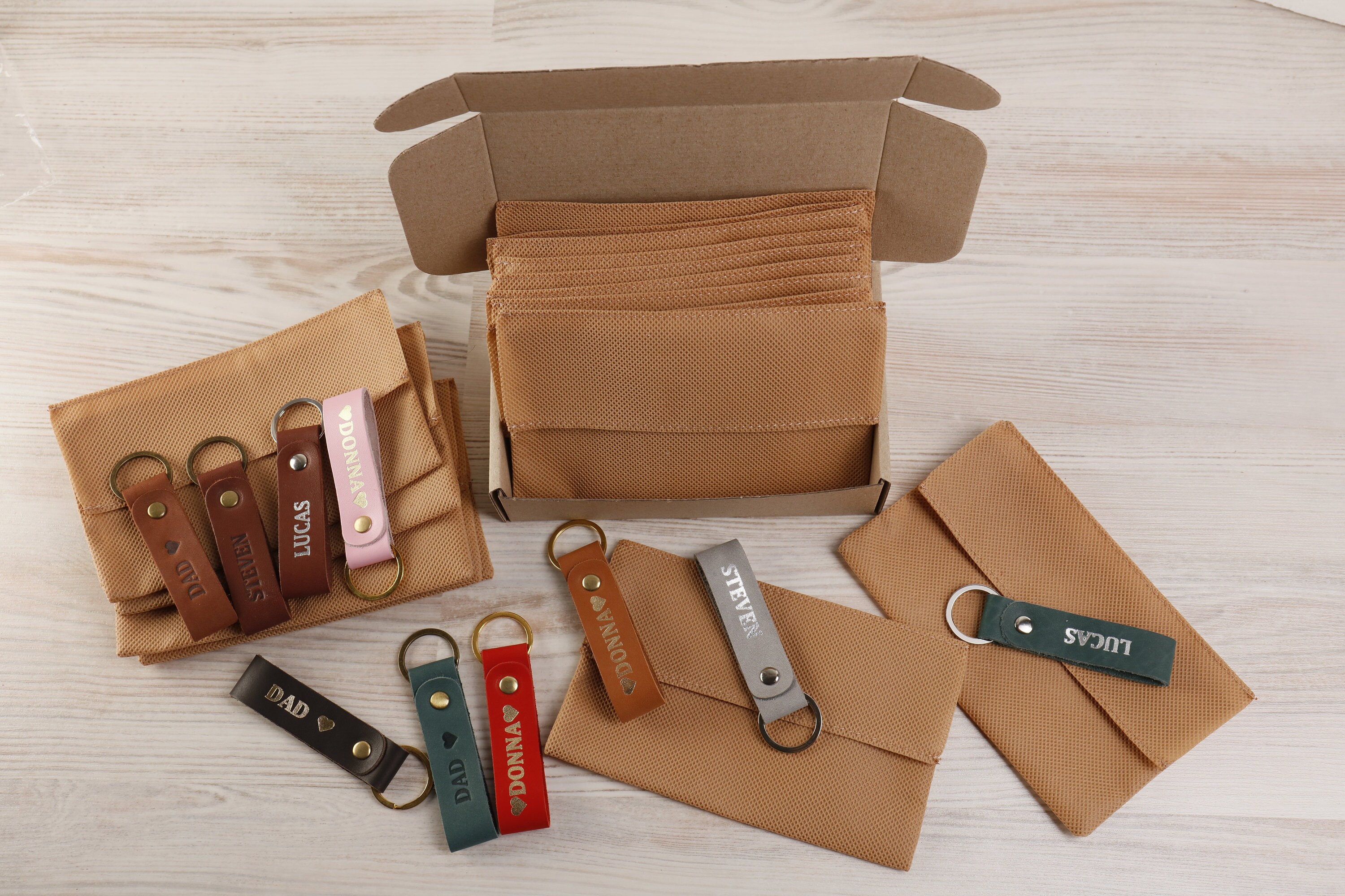 Custom Genuine Leather Key Fob/ Keychain/ Holder with Initials Etsy