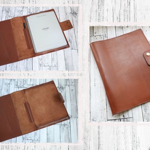 Personalized reMarkable 2 Case Leather, reMarkable 2 Tablet Case, reMarkable Cover, reMarkable 2 Folio with Pen Holder, reMarkable Organizer image 6