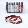 Breakaway Collar, Personalized Soft Leatherfor Cat & Kitten, Custom Engraved Collar with Name Tag product logo