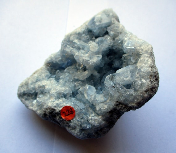 8/25まで⭐︎セレスタイト　マダガスカル産　原石 最高品質 天然 マダガスカル産 セレスタイト 原石 クラスター 横