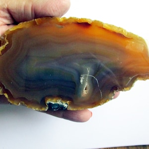 Stunning Brown Geode agate Slice 165mm