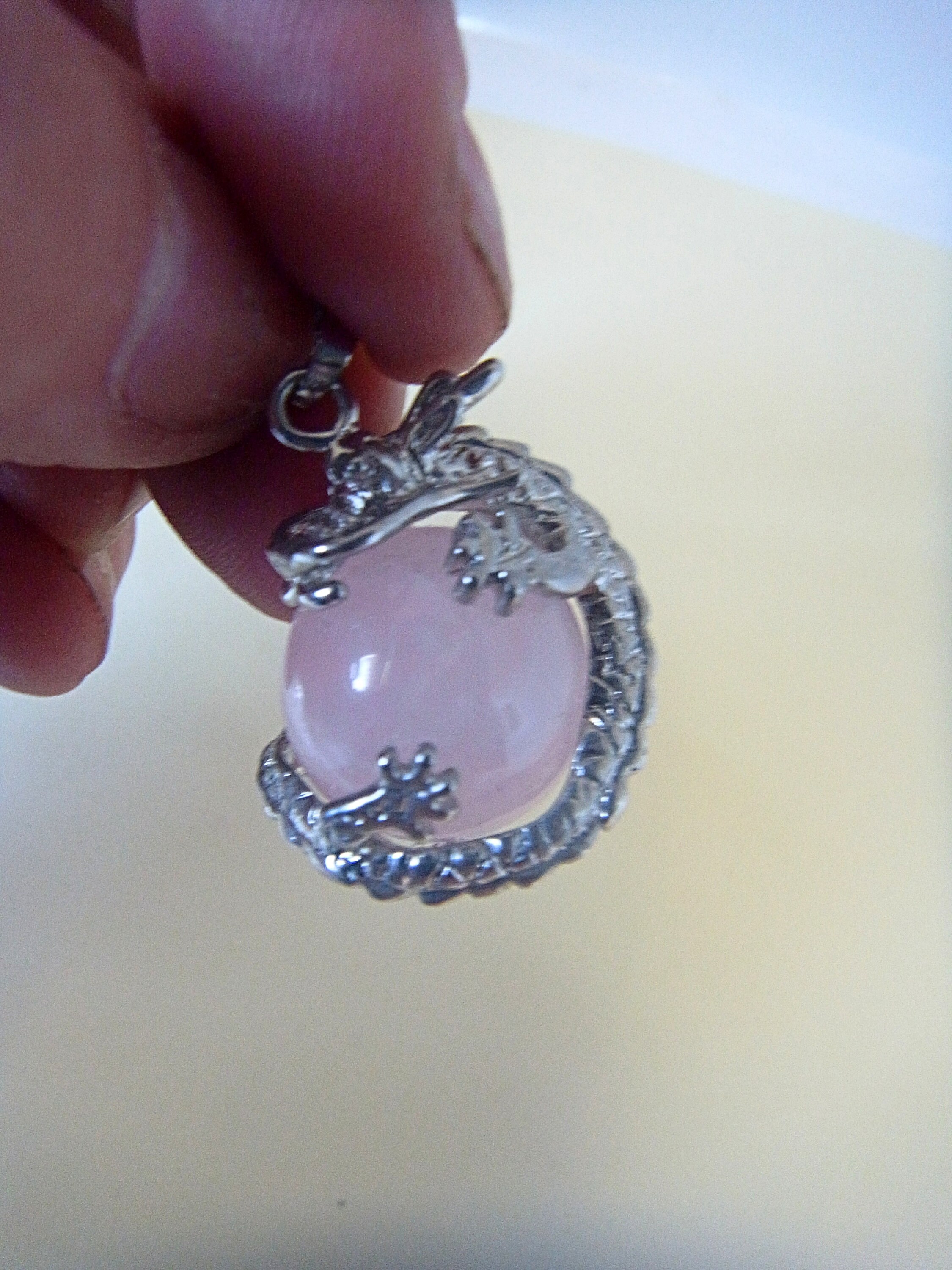 Brilliant Rose Quartz Gift Set Includes Dragon Pendant With Etsy UK