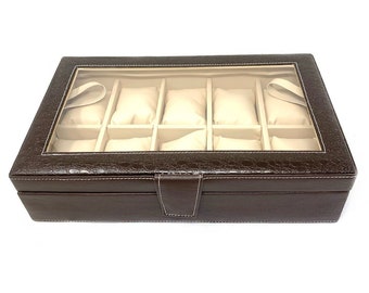 Storage Box for Watches Jewellery Display Watch Collection Box Display Case Watch Collection Display Box Unisex Dressing Room Accessory