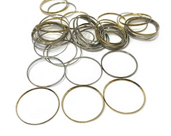 Bagues de mouvement de montre en métal automatique, pièces de rechange de réparation de montres mécaniques, 50 montres Supports de mouvement en métal