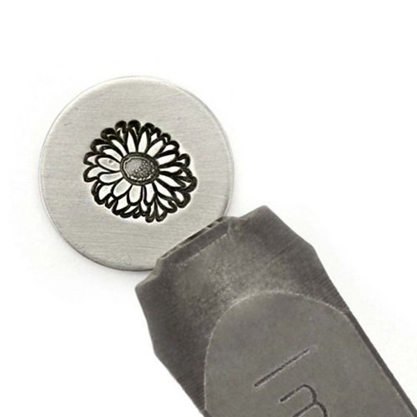 Impress Art Daisy Me Crazy 12mm Stamp Punch Metal Stamping Tool Jewellery Making Design Tool Metal Imprinting Pattern