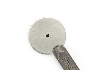 Impress Art Paw Print Metal Stamp 3mm Tool Jewellery Making Design Tool Metal Imprinting Pattern Design Jewellers Tool
