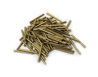 100x Assorted Brass Tapered Clock Pins Choose Size Ø 0.60 - 1.40 mm Repair Parts Antique Clocks