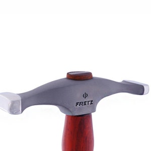 Fretz Narrow Raising Hammer, Large Metal Jewellery Making Hammering Metal Moulding Forming Tool