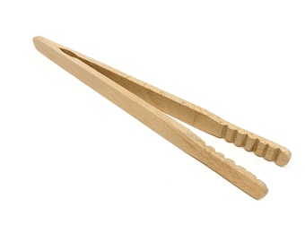 Pinzas de madera de bambú, agarre dentado para cuentas, perlas, piedras preciosas, anillos, joyería, manualidades, pinzas para manualidades