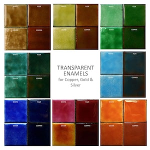 Thompson Transparent Enamel Powders 25g for Silver Copper Gold Enamelling