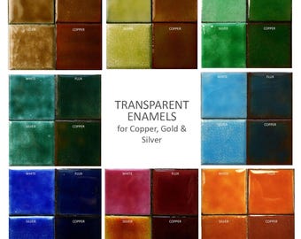 Thompson Transparent Enamel Powders 25g for Silver Copper Gold Enamelling