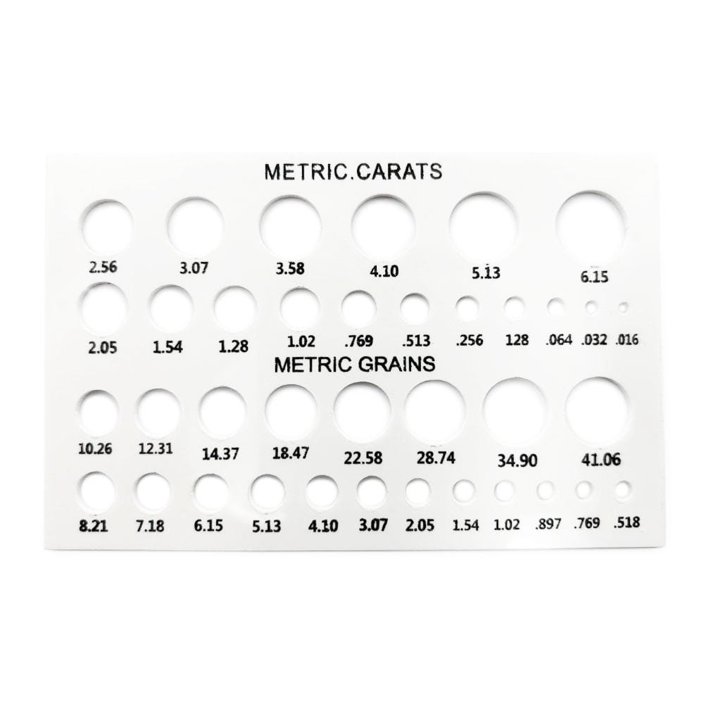 Diamond & Pearl Stone Gauge for Measuring Diamonds Pearl Precious Stone ...