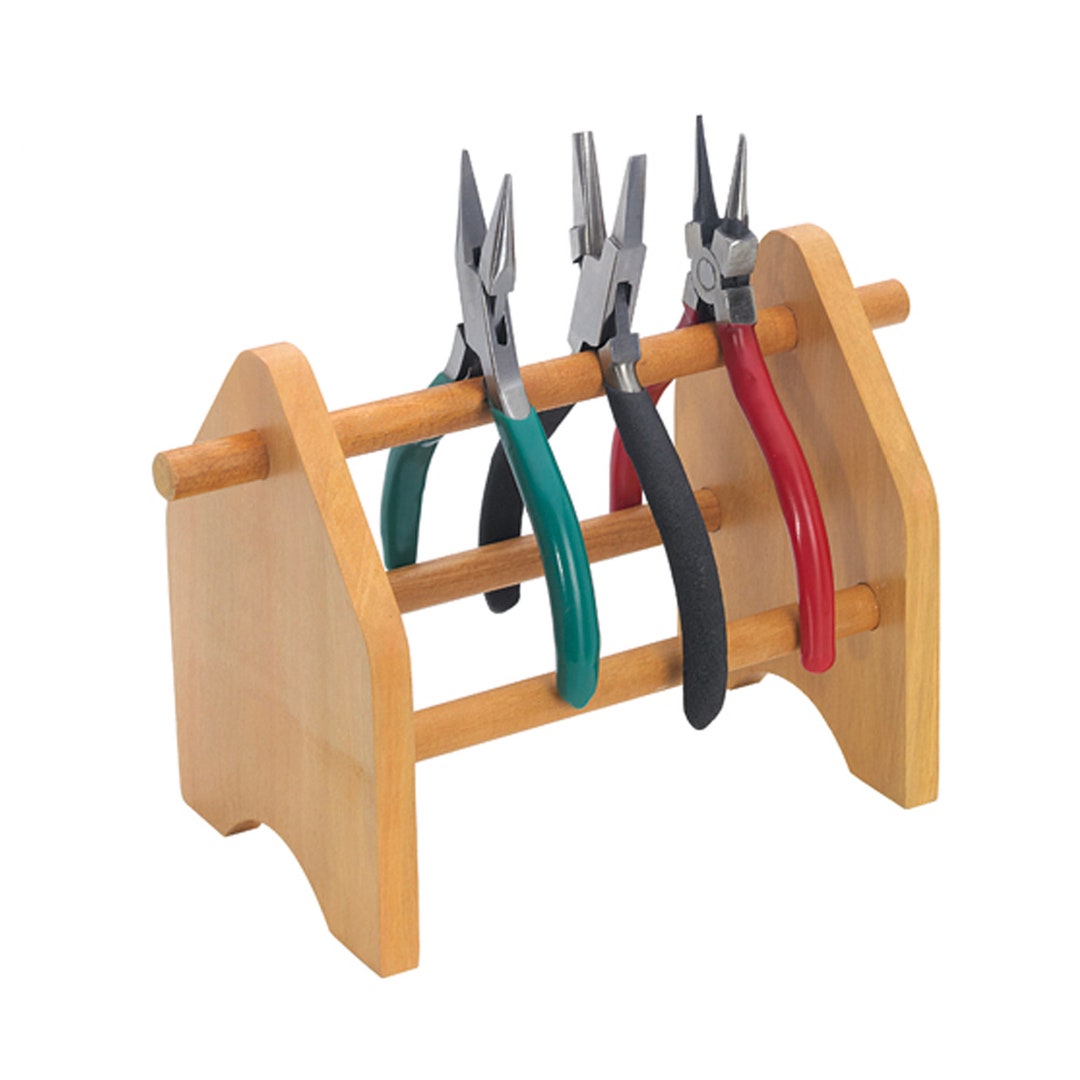 Wooden Plier Stand Rack for Organising Plier Storage Jewellers Bench ...