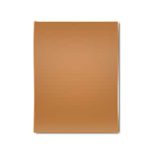 May include: A rectangular, caramel-coloured object with a glossy finish. The object is set against a white background, with a slight shadow visible on the right side. The edges are clean and well-defined.