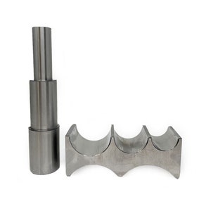 Jewellers Forming Bending Block & Mandrel Half Round Dapping Doming Shaping Set