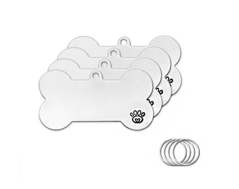 Kit de proyecto de placas de identificación para perros Impress Art, kit para hacer collares para perros, piezas metálicas en bruto para collares de perros.