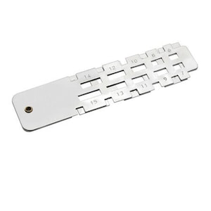 Spring Bar & Watch Band Strap Measuring Tool Watchmaker Tools Sizing Gauge - Holes for Straps - Notches for Spring Bars - Watch Repairs