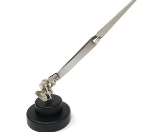 Third Hand Base Round with Tweezers Cross Lock Straight Jewellery Repair Jeweller's Workbench