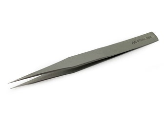 Fine Tip Tweezers No. AA Stainless Steel Magnetic Tweezer 