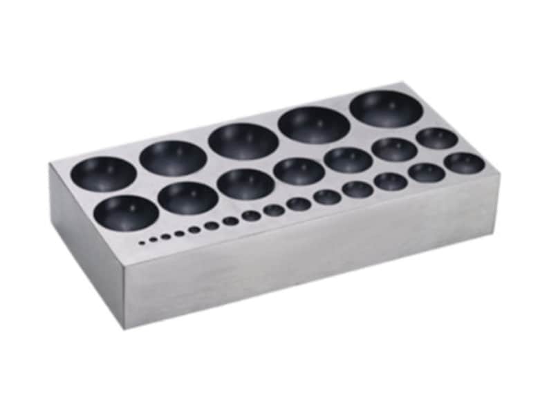 Dapping Block With 27 Domes Metal Forming Round Shapes Gold Silver ...