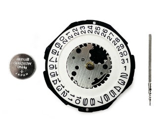 Hattori PC32 at 3 O'Clock Seiko Quartz Watch Movement Date Replacement