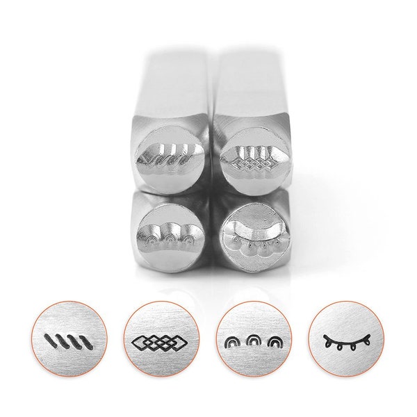 Confezione di timbri per bordi ImpressArt, serie 1, gioielli personalizzati con stampa su metalli