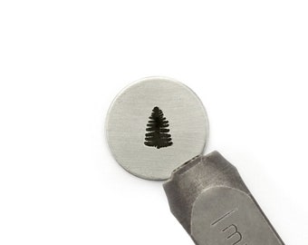 ImpressArt Spruce Tree Design Stamp Metal Stamping Jewellery Making Personalised Nature