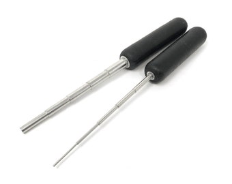 Jump Ring Mandrels Wire Wrapping Jewellery Tool Coiling Round Wires for Jump Rings Making Jewellers Set of 2