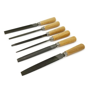 Hand Files Filing Tools Jewellery Making Glass Wood Ceramic Tiles Set 6 Wax File Multi Use Files Wax Filing Ring Shaping Metal Files