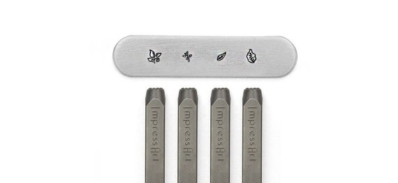 ImpressArt 6mm Hand-Made Signature Design Metal Stamp - Hardened Steel Stamp For Jewelry Making & Metal Stamping