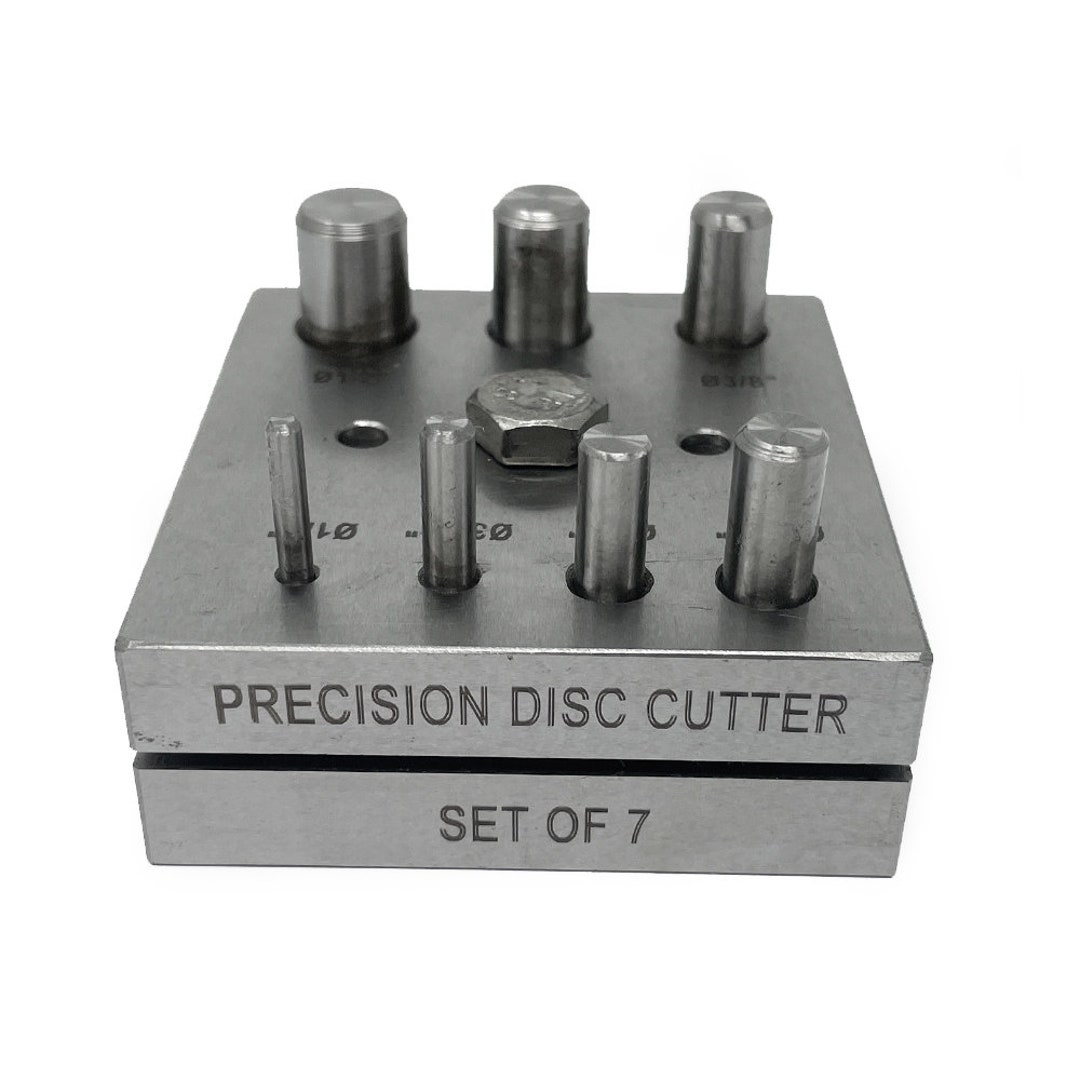 Round Disc Cutter Circular Metal Cutting Punch Tool Set of 7 Jewellers ...