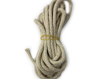 Clock Rope Line for Long Case Grandfather 30H Clocks Woven Linen 12ft 5-8mm Ø