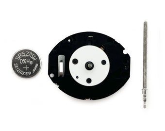 Hattori PC10 Seiko Quartz Watch Movement Replacement with Winding Stem