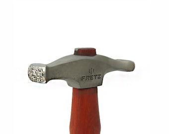 Fretz Raw Silk Wide Texture Raising Hammer Metal Jewellery Making Hammering Metal Moulding Forming Tool