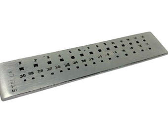 Jewellers Square Draw Plate for Wire Pulling Forming Bracelet Necklace 30 Holes