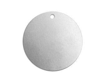 4 Pack Impress Art 1/2″ Circle With Hole Premium Stamping Blanks Aluminium Jewellery Making Blanks for Metal Stamping Engraving