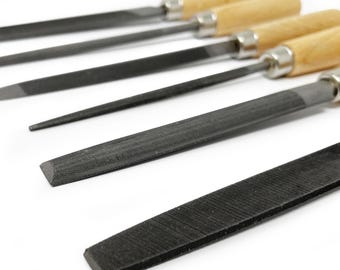 Lima De Diamante Romboidal De 4 Pulgadas Con Mango De Madera, Para Afilar Herramientas, Vidrio, Cerámica Y Piedras Preciosas