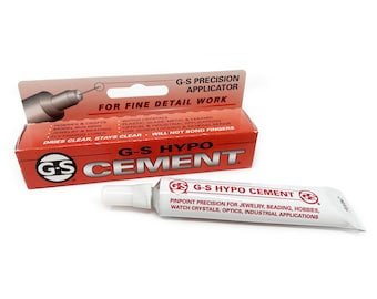 G-S Hypo Cement Clear Adhesive for Jewellery Beading Watch Crystals Optical Crafts Model Making Hobbies