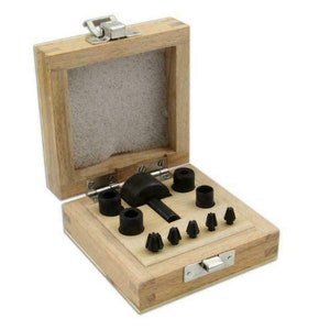 Stone Bezel Setting Claw Making Tool Set Set of 10 in Wooden Box Jewellery Setter Tool Rings Earrings Necklaces Pendants Soldering Tool